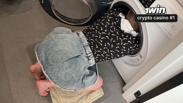 Stepsister Stuck in Washing Machine Gets Pounded Hard From Behind Now