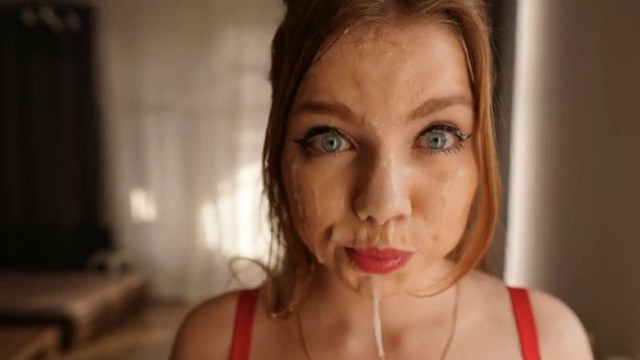 THIS IS RECORD SPERM ON FACE! my Sister was Interfering with my Play