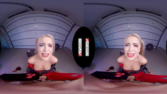 Crazy Teen Blonde HARLEY QUINN needs Huge Load of Cum Fuel