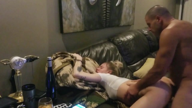 Skinny Teen get Fucked Hard by a Muscular Guy with a Big Dick