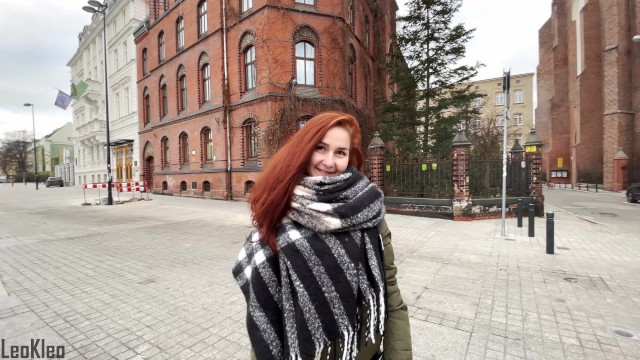 Public Pickup: Redhead Girl Fucks for Iphone and Gets Creampie. LeoKleo
