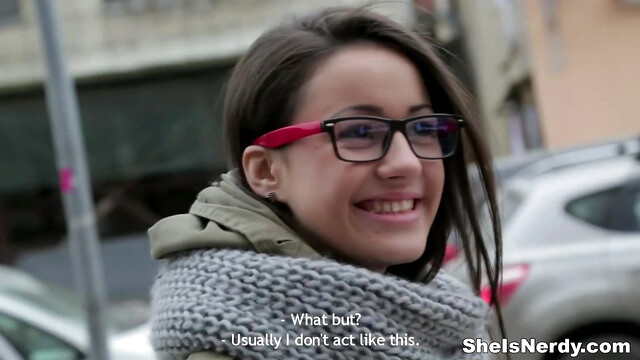 She Is Nerdy - Nerdy birdy Izi Ashley getting dirty teen porn