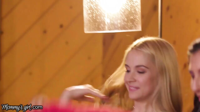 MommysGirl Threesome Movie Night With Gianna Dior's GF And Her Stepmom