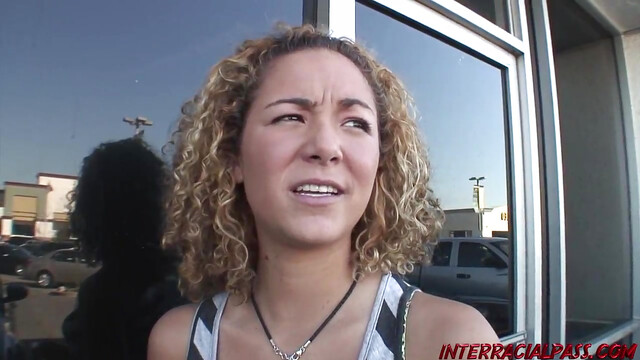 Young blonde Teagan gets huge black dick