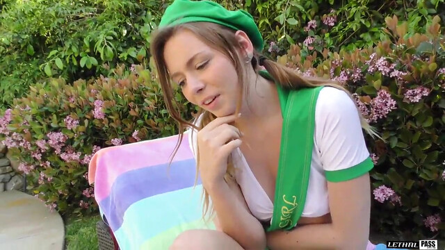 Alex Blake is a young slut with perky tits and tight lil snatch