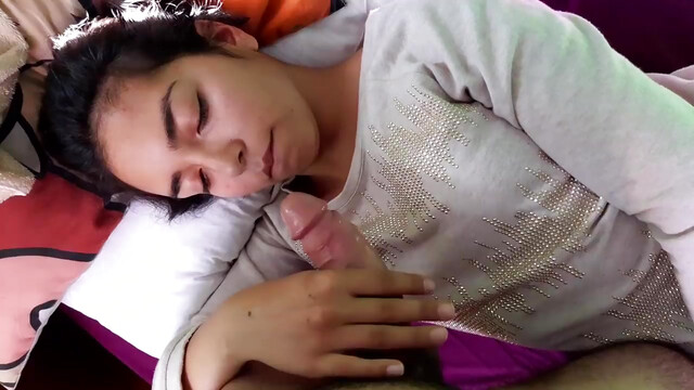 Small Kawai Girl Sucks Cock - Panda Socks - POV