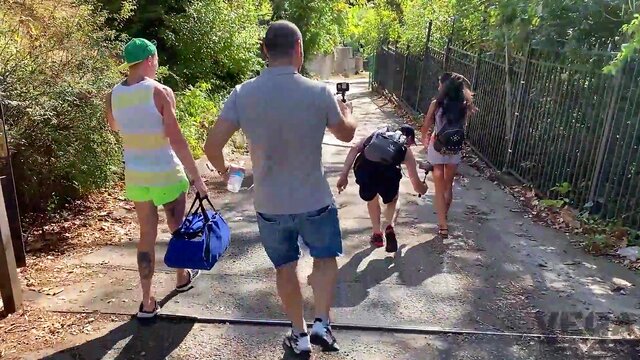 PICK UP YOUNG GIRL & MAKE GANG BANG ORGY ON THE BEACH