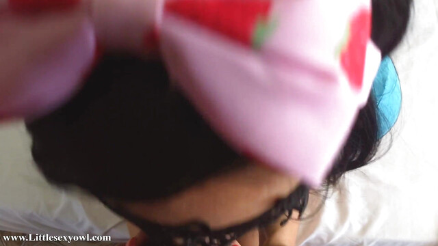 POV Creampie!! I fucked my petite stepdaughter with big tits when she was alone in the morning