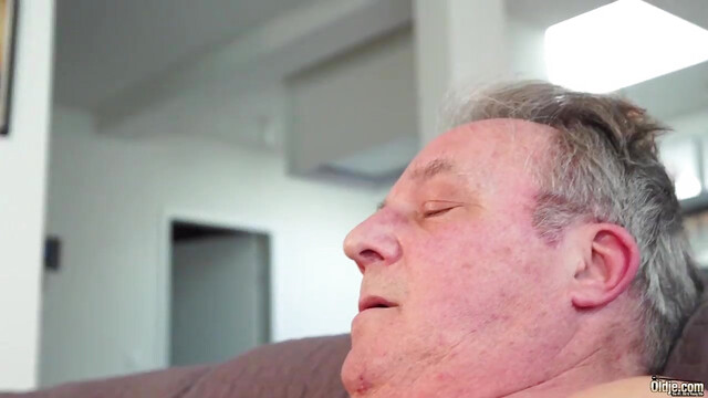 Old and Young Porn - Sweet innocent girlfriend gets fucked by grandpa