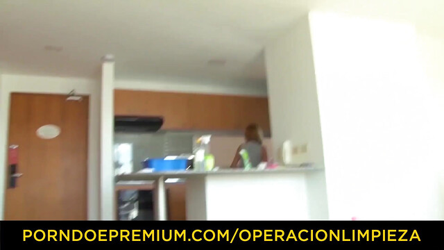 MAMACITAZ - #Julia Garcia - Innocent Latina Maid Fucks Client At Work