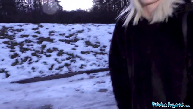 Public Agent Pretty skinny student receives facial in cheap Czech hotel