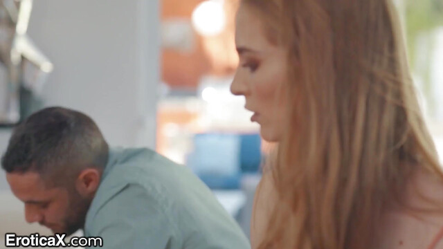 EroticaX Virgin Teen Fucks Dad's Student For Science