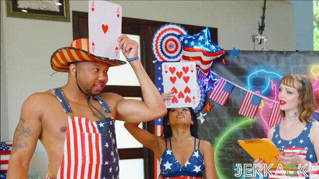 Jerkaoke- INSANE FOURSOME With Ember Snow and Kate Bloom - XXX Movie