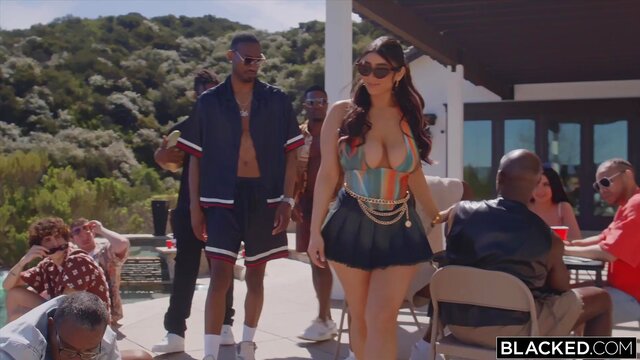 BLACKED Violet Myers Takes 8 BBCs In First-Ever Gangbang - Porn Movie