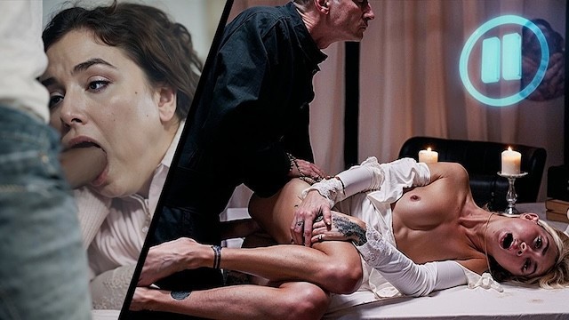 Voyeur Watches Hot Chicks Frozen in Time, Horny Men Fulfill Wildest Fantasies