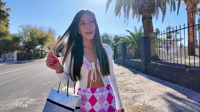 His Thick Cock Pounding Her Tight Pussy Amidst Public Glares