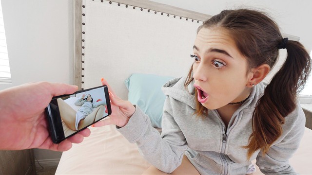 Horny Step Sister Teasing Stepbrother, Getting Fucked Hard After Exposing Her Soaked Panties