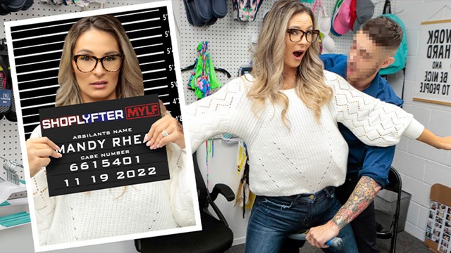 Sexy Milf Caught Stealing, Getting Fucked Hard By Horny Cop In Backroom