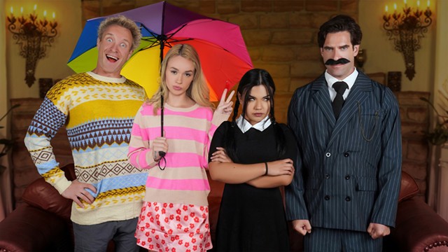 Horny Teens Summoning Studs End Up Fucking Their Horny Dads Instead