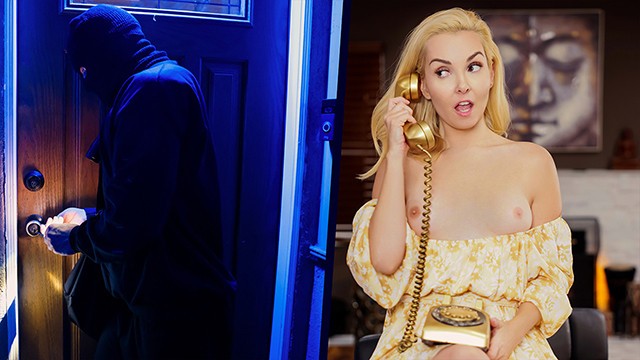 Sexy Mature Woman in Lingerie Blindfolded and Fucked Hard by Masked Intruder