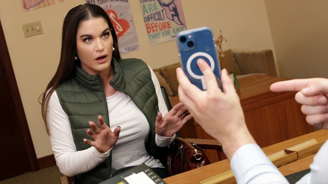 Stepmom Sucks Off Principal’s Cock To Save Stepkid’s Ass From Getting Expelled