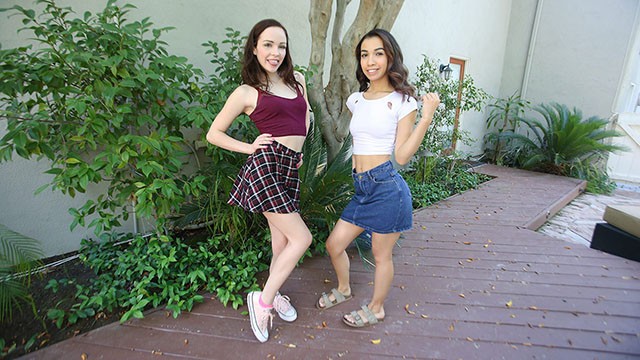 Steamy Threesome Ends With Stepdaughters Eagerly Sharing Their Stepdad’s Load