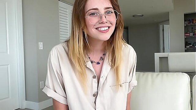 Tomboy girlfriend proving she loves cock after all in homemade vid