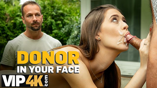 What Started As A Cum Donation Turns Into A Wild Outdoor Fuck Session In The Backyard
