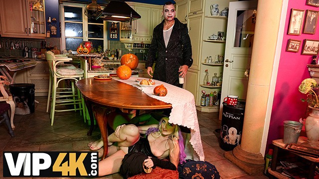 Playing Naughty Halloween Games That End With Fucking In Every Room