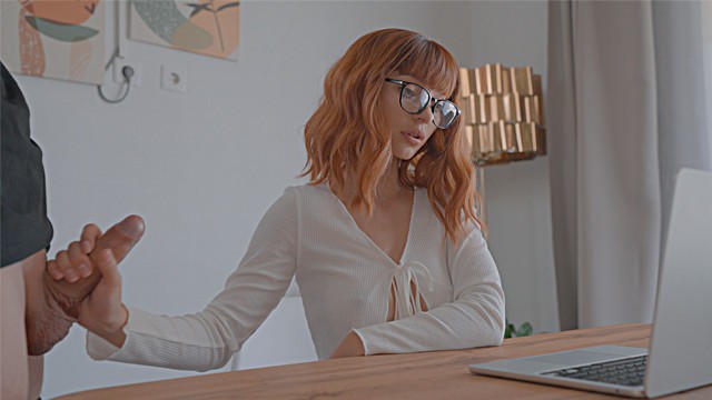 Hot roommate sneaks in at night milking every drop from his swollen balls