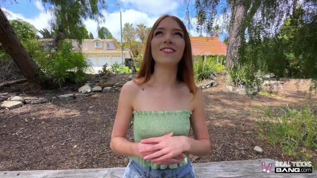 Brunette Teen Sucks And Fucks Her Boyfriend Outdoors With Passion