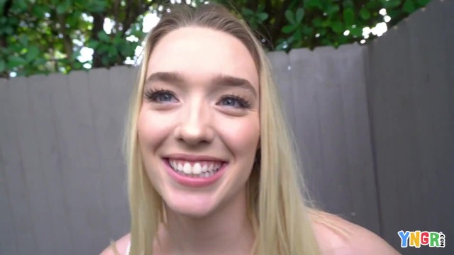 Horny Blonde Teen Takes Fat Cock Deep In Her Pink Hole Moaning Loud
